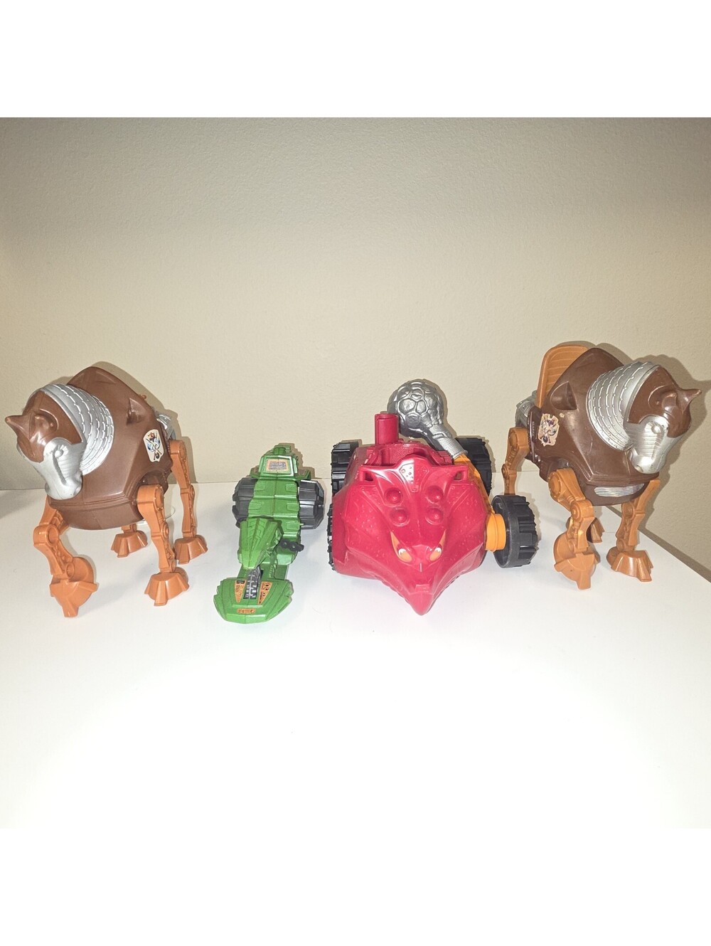 Vintage MOTU Vehicle Lot Bashasaurus Road Ripper 2 Stridor Mattel He-Man Parts
